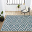 Tapis intérieur / extérieur bleu / gris Fidel-1375270740