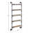 5 Tier Floating Wall Shelf, Oak, Sandy Black, Water Pipe Design, Mounted, Storage, Home Decor Style, Oak Decor, Storage