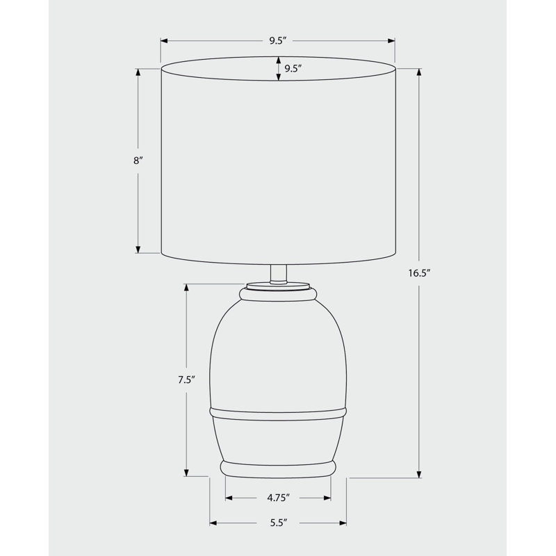 Lighting, 16 po, résine crème, abat-jour beige, contemporain