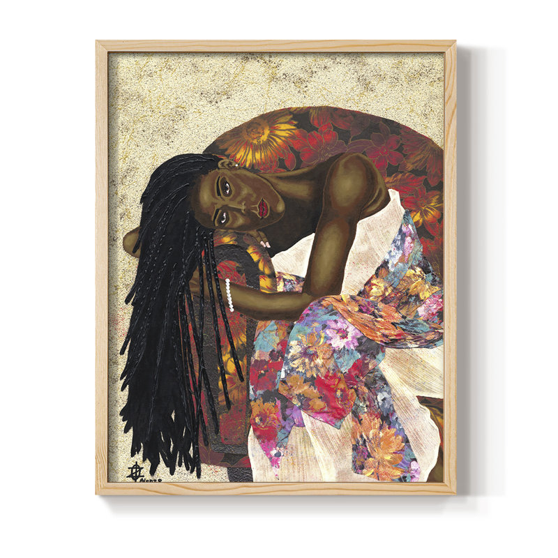 «Woman Strong III», reproduction encadrée - bois massif