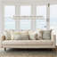 Housse de coussin lombaire Bodhi beige à imprimé floral, 35,5 x 71 cm-135246703-135246706