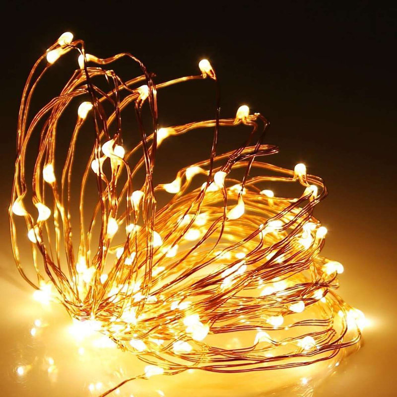 Outdoor 200 - Bulb 788'' Solar Powered LED Rope String Light, Yellow