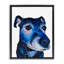 Cadre flottant expressif pour chien bleu, design par Tatiana Roberts-750090166-750090165