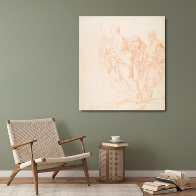 "The Visitation of Our Lady" by  Giacomo Zoboli - Gallery Wrap Canvas Wall Art