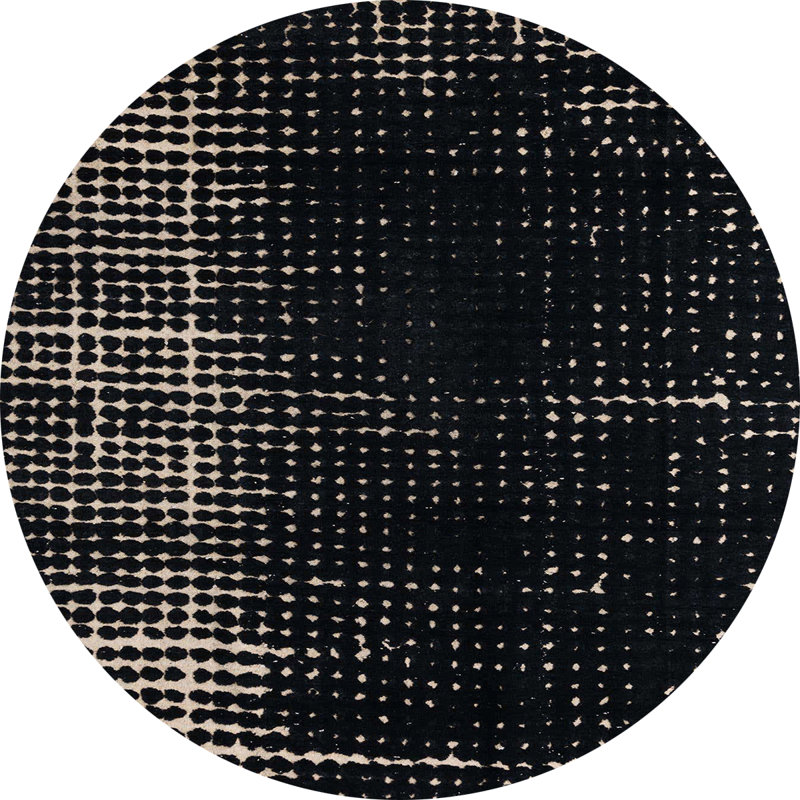 Tapis abstrait moderne 4752, Rond 6 pi