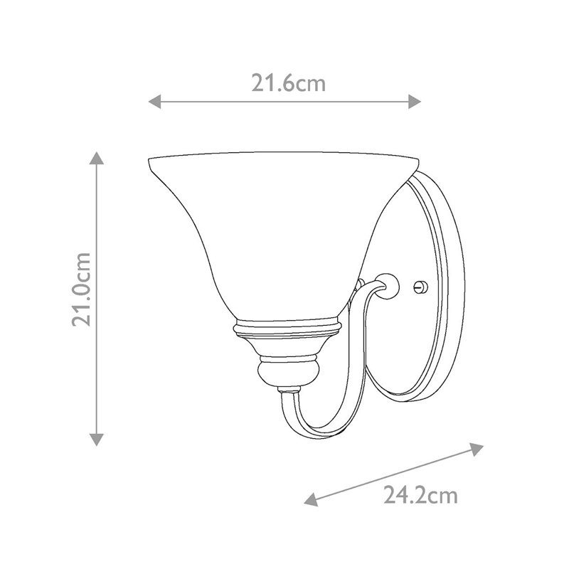 Ellingson Steel Armed Sconce