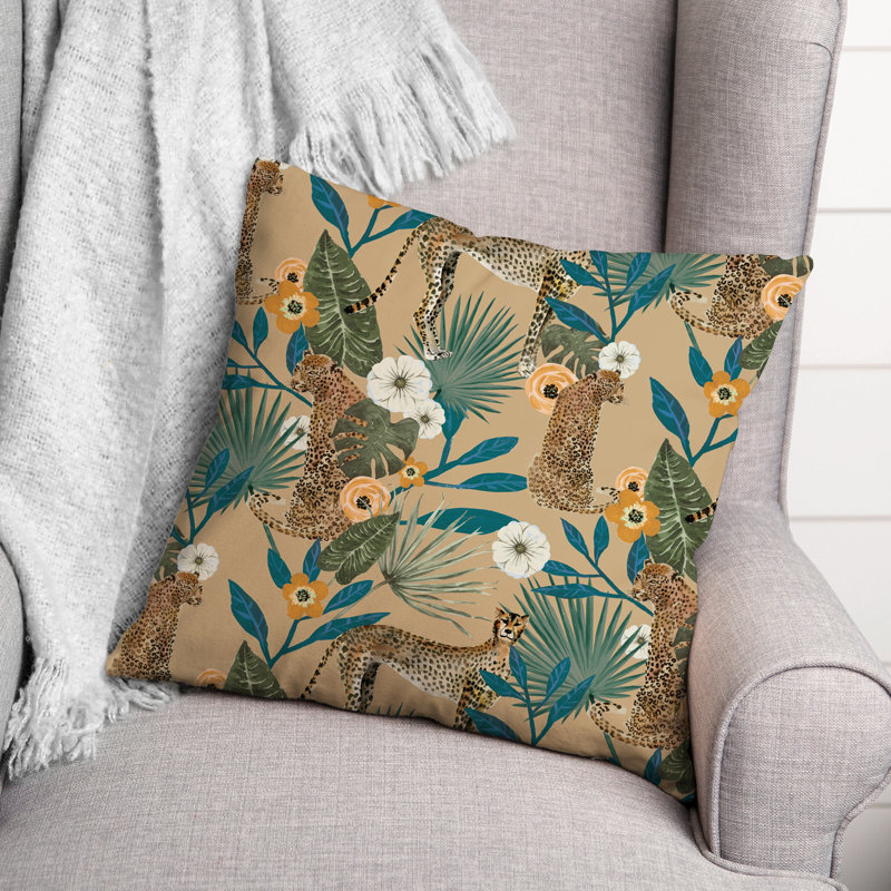  Coussin Floral, Beige