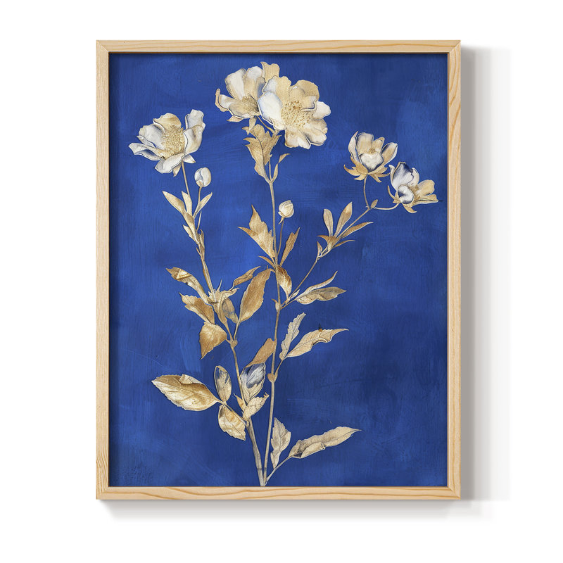 Impression encadrée FLORAL Series Lxxv - bois massif, H 30 po x l 24 po
