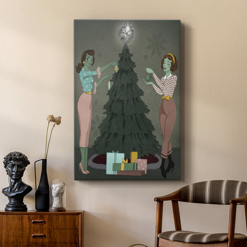 Futur Noël II - galerie Cavas sur mesure, H 27 po x l 18 po