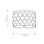 Alissa Fabric Flush Mount