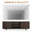 Rectangular TV Stand for TVs up to 75" with Open Shelf-1241524564