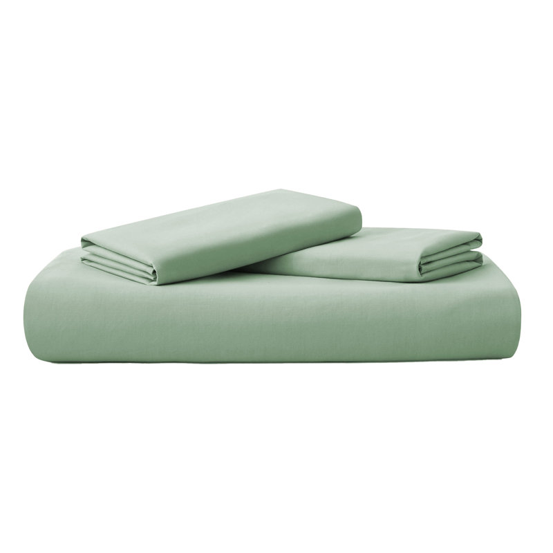 Cotton Duvet Cover Set, Green, Twin Duvet Cover + 1 Pillowcase