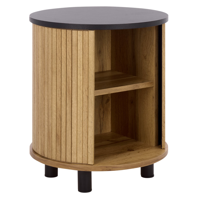 Etka 2 Shelf Nightstand, Oak