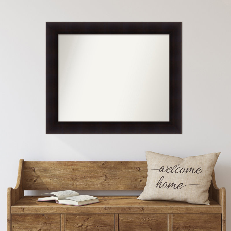 Miroir mural Jillissa, Rectangle, Noir, 27,75 po x 33,75 po