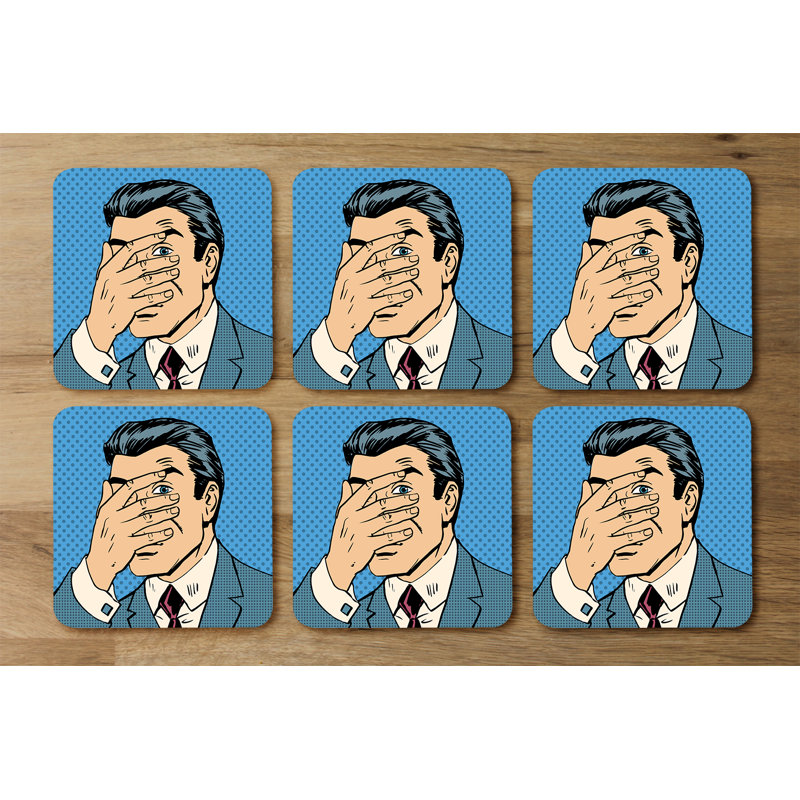 Dquarius Square 6 Piece Coaster Set