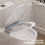 Toilette ronde compacte compacte à économie d'espace KE (siège inclus)
