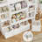 Alayzhia 49'' H X 46.5'' Wood Storage Bookcase, Toys Organizer-1415811069