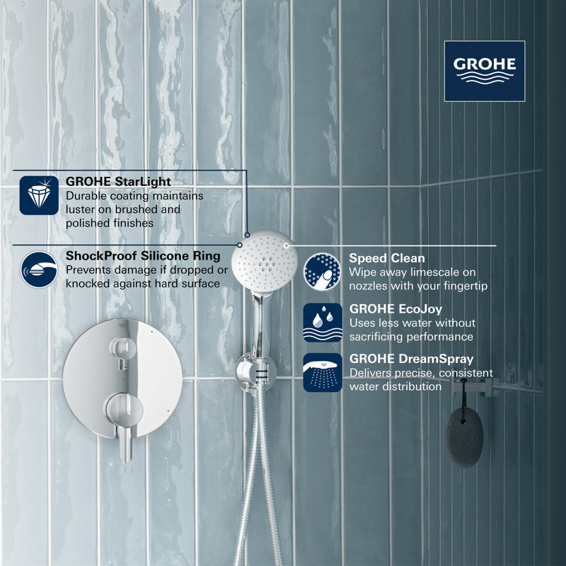 Tempesta 110 Round 2-Spray Hand Shower, StarLight Chrome
