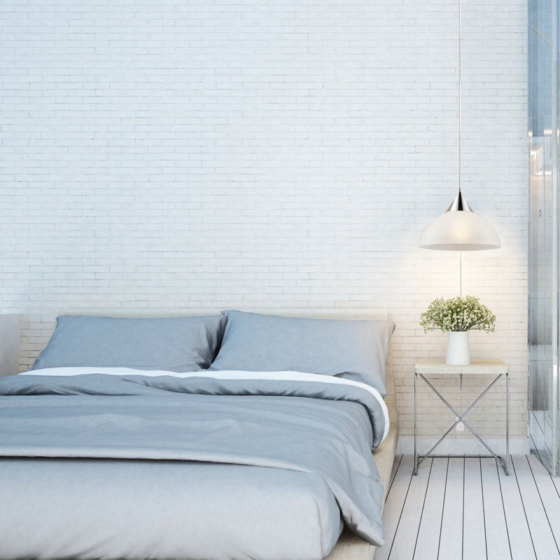 Milosz 1 - Light White Single Pendant, White