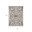 Tapis damassé intérieur taupe 5 'x 8'
