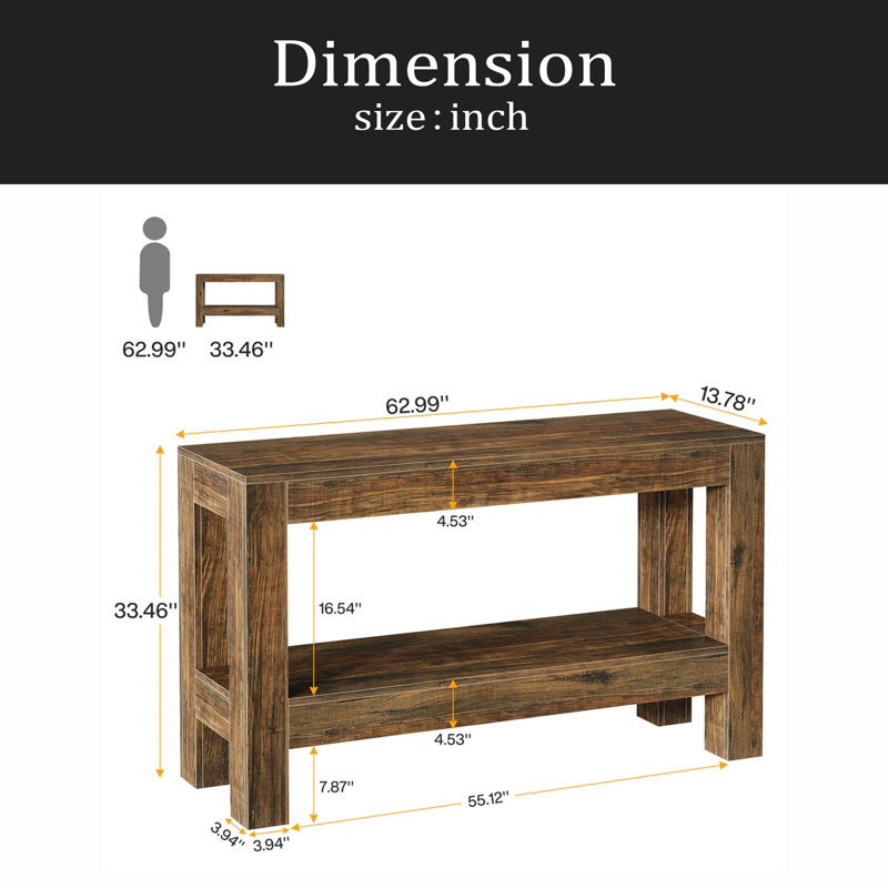 2-Tier Couch Table,Entryway Table,Console Table