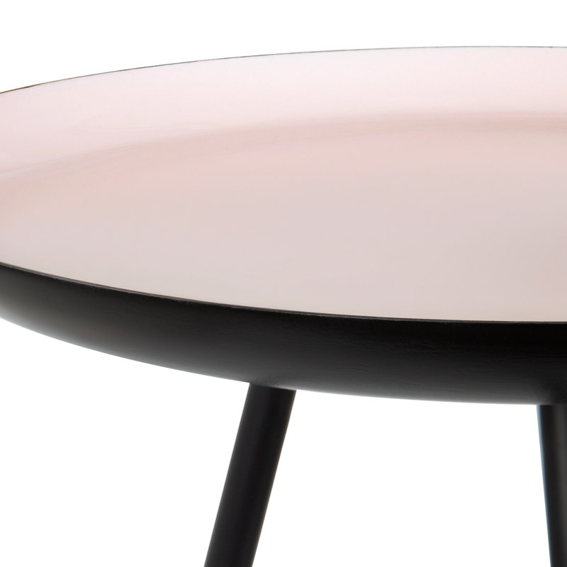 Philo Top End Table, Pink/Black