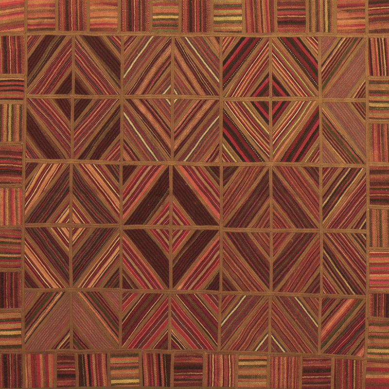 Washable Southwestern Indoor Rug, Square 3'