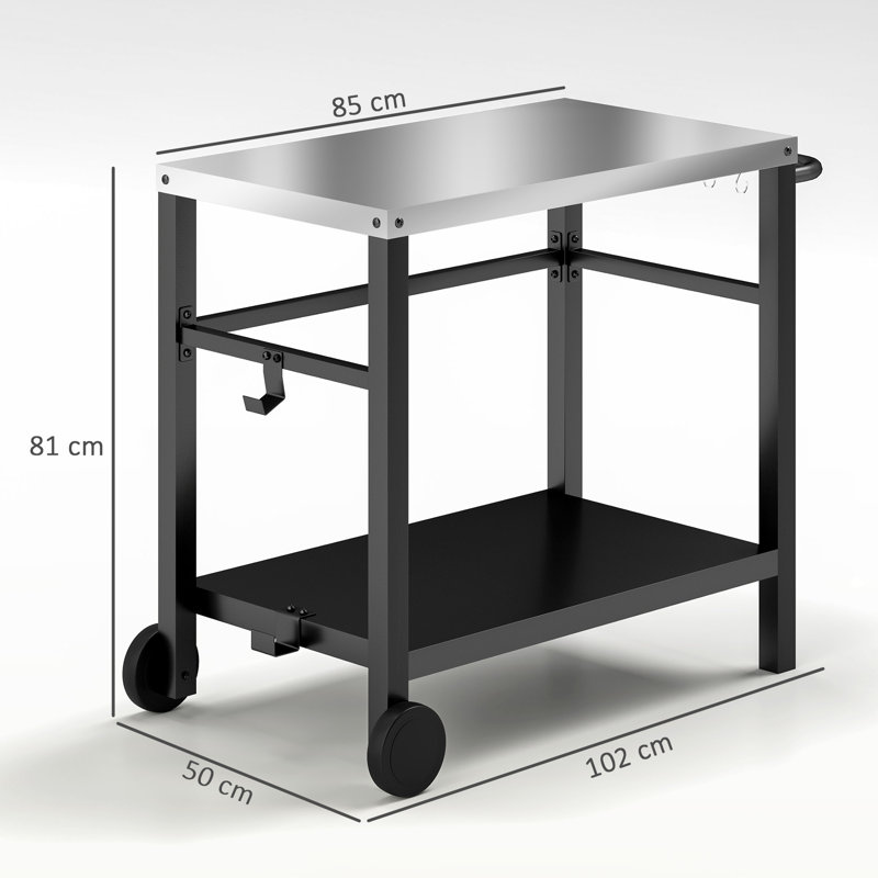 81cm H x 102cm W BBQ Table