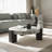 White Coffee Table With Side Table White