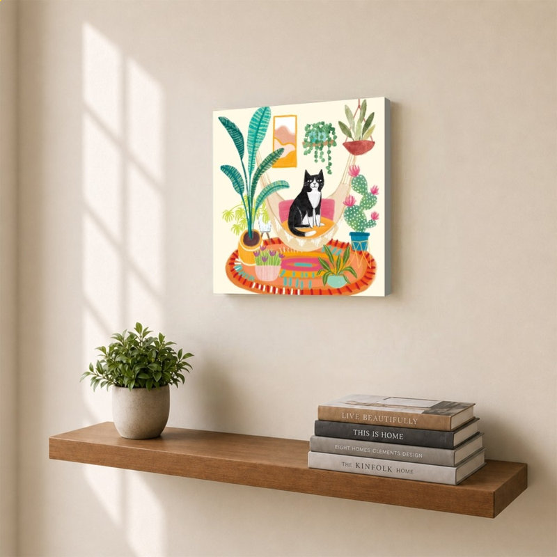 «Urban Jungle VII Spring» par Mary Urban - Impression sur toile, H 24 po x l 24 po