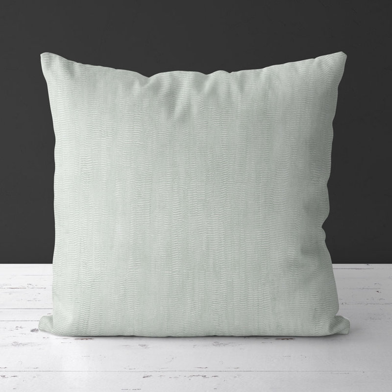 Housse de coussin carré et insert, Vert pâle