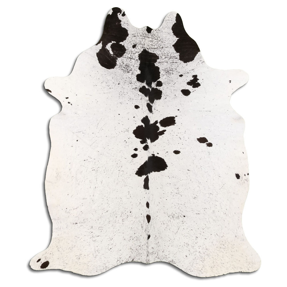Loon Peak Muriel Handmade Cowhide Off White/Black Area Rug - Wayfair Canada