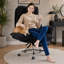 Fauteuil de bureau Chenille Criss Cross-953080766