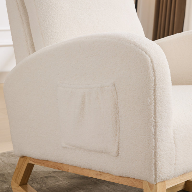 Chaises berçantes, Tissu flou ivoire