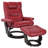  Zahide Leather Recliner With Matching Ottoman