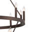 Farwell  2 Tier 20 Light Wagon Wheel Candle Style Chandelier-204367198