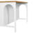Monroe Modern Farmhouse Kitchen Island with Open Storage Shelves, Rubberwood Top, Arched Details & Spacious Prep Surface-129452195