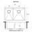 Ruvati 33-inch Low-Divide Undermount 40/60 Double Bowl Rounded Corners Stainless Steel Kitchen Sink