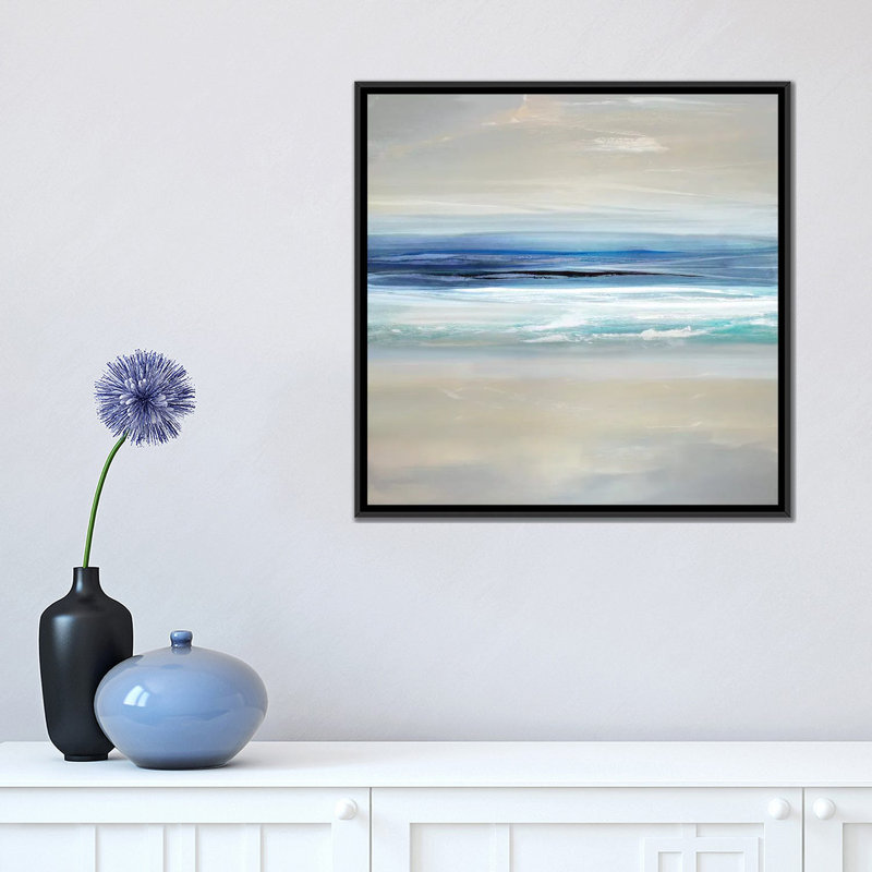" Sway II " by Rachel Springer, 18" H x 18" W x 1.5" D, Black Framed Canvas, No Mat