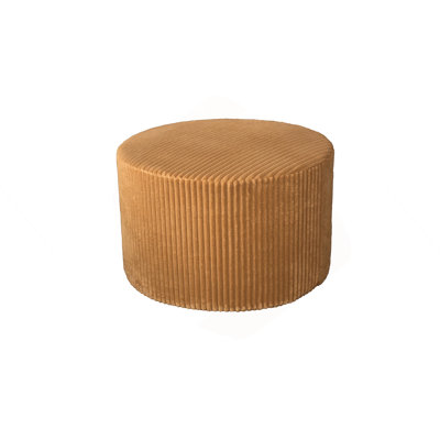 Corduroy Upholstery Full Compressed Ottoman