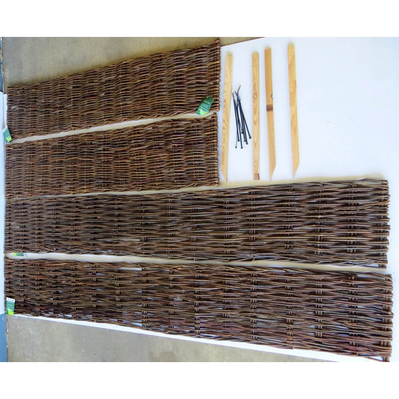 Lit surélevé en saule à tissage profond Master Garden Products, l 48 po x L 144 po x H 12 po