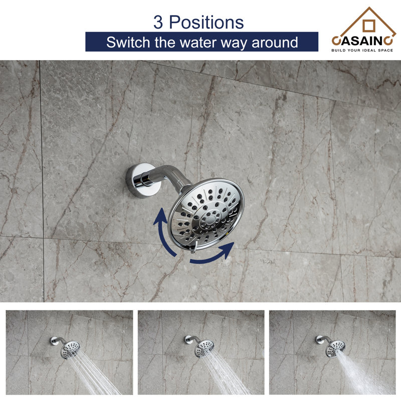 All-In-One Kit with Rough in-Valve, Chrome