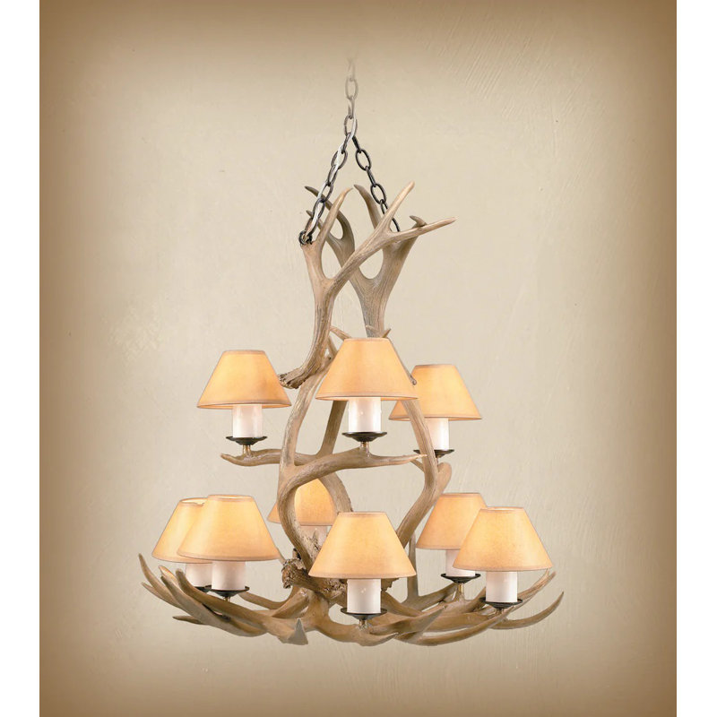Lustre à niveaux ombrés 9 lumières Ridgley