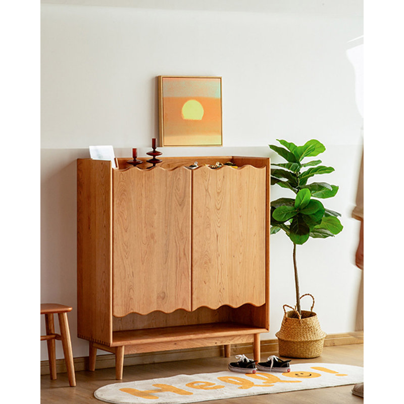 Armoire à chaussures en bois massif Nordic