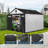 8 Ft. W X 12 Ft. D Durable Resin Outdoor Storage Shed with Floor and Double Doors
