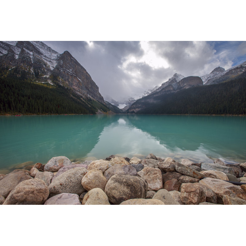 Lake Louise by Spondylolithesis - No Frame Print on Canvas, 51cm H x 76cm W