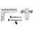 Alu Adjustable Trailer Drop Hitch,2Inch Receiver,8 Inch Adjustable