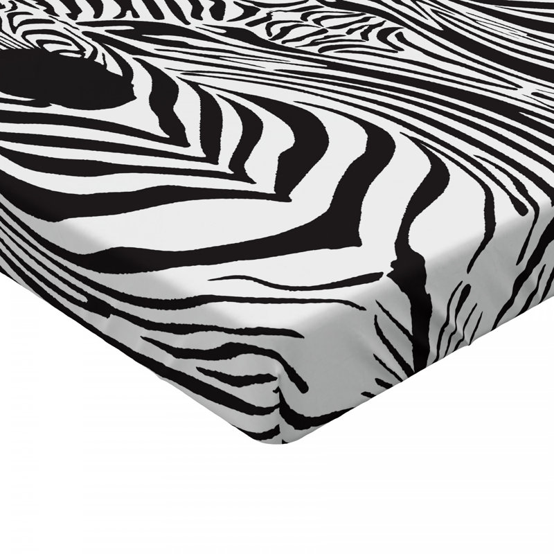 Microfiber Animal Print Fitted Sheet, Queen Fitted Sheet