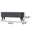 Console de rangement 47,2 "avec portes rabattables - Meuble télé moderne Mid-Century-649184627