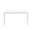 Transparent Tempered Glass Writing Desk - Functional And Modern Rounded Corners For Clear Study With Practical Scratch- Surface Long-Term